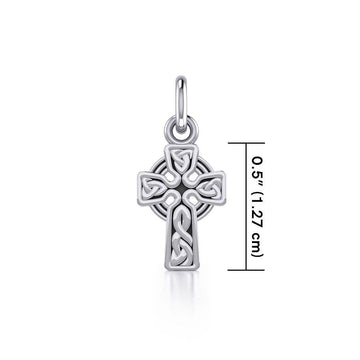 Celtic Knotwork Cross Silver Charm TCM051 - Jewelry